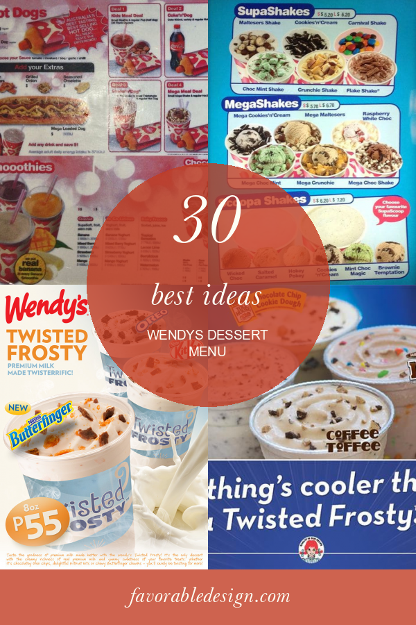 30 Best Ideas Wendys Dessert Menu Home, Family, Style and Art Ideas